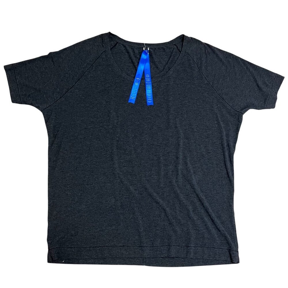 Kit and Ace  t shirt top, dark gray cashmere mix